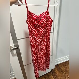 H&M Red floral dress